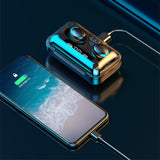 Moonval Bluetooth Earbuds with Power Bank Charging Case, LED Display, Wireless Earphones