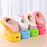 Moonval Shoe Organizer Set of 10, Stackable Space-Saving Shoe Slots for Wardrobe Storage