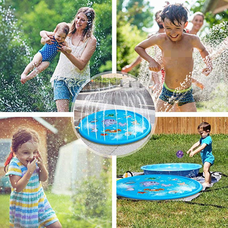 Moonval Inflatable Splash Pad for Kids, Outdoor Sprinkler Water Play Mat for Garden & Lawn