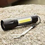 Moonval 2-in-1 LED Flashlight, High-Brightness Zoomable Torch with Adjustable Focus for Outdoor & Emergency Use