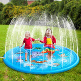 Moonval Inflatable Splash Pad for Kids, Outdoor Sprinkler Water Play Mat for Garden & Lawn