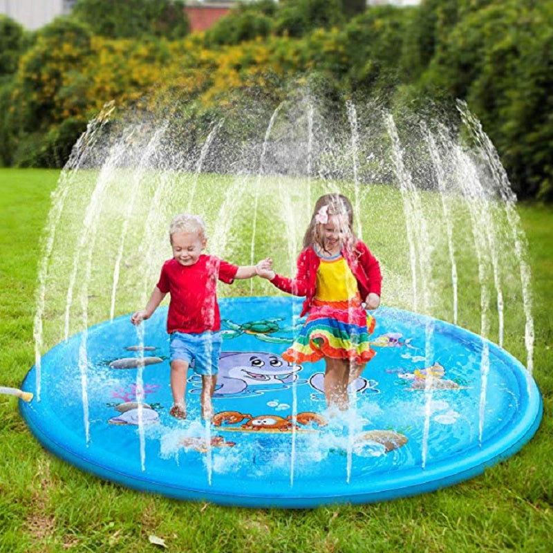 Moonval Inflatable Splash Pad for Kids, Outdoor Sprinkler Water Play Mat for Garden & Lawn