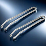 Moonval BBQ Sausage Tongs, Stainless Steel Grill Tongs with Non-Slip Grip