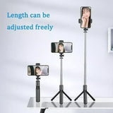 Moonval Bluetooth Selfie Stick Tripod with LED Fill Light and Wireless Remote