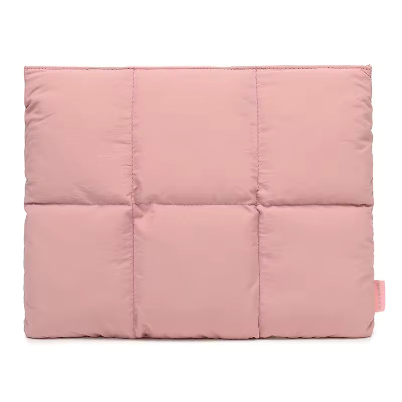 Moonval Puffy Laptop Sleeve, Quilted Protective Laptop Case with Soft Padded Interior