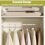 Moonval Hanging Garment Storage Bag, Space-Saving Closet Organizer with Hanging Design