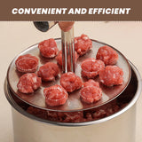 Moonval Stainless Steel Meatball Maker, Manual Meatball Mold for Uniform Meatballs