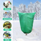 Moonval Plant Frost Protection Cover, Thickened Drawstring Freeze Protection Bag for Trees & Shrubs
