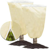 Moonval Plant Frost Protection Cover, Thickened Drawstring Freeze Protection Bag for Trees & Shrubs