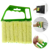 Moonval 7-Slat Cleaning Brush, Microfiber Duster for Blinds, Window Rails & Air Vents