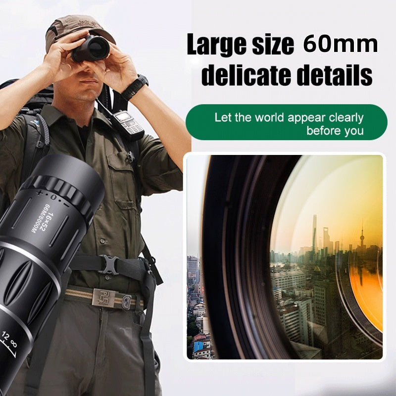 Moonval Portable Monocular Telescope, High-Magnification Waterproof Scope for Bird Watching & Travel