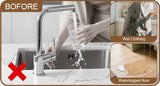Moonval Silicone Sink Splash Guard, Waterproof Countertop Barrier for Kitchen and Bathroom