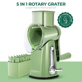 Moonval 5-in-1 Food Chopper, Multifunction Vegetable Cutter & Kitchen Slicer Set