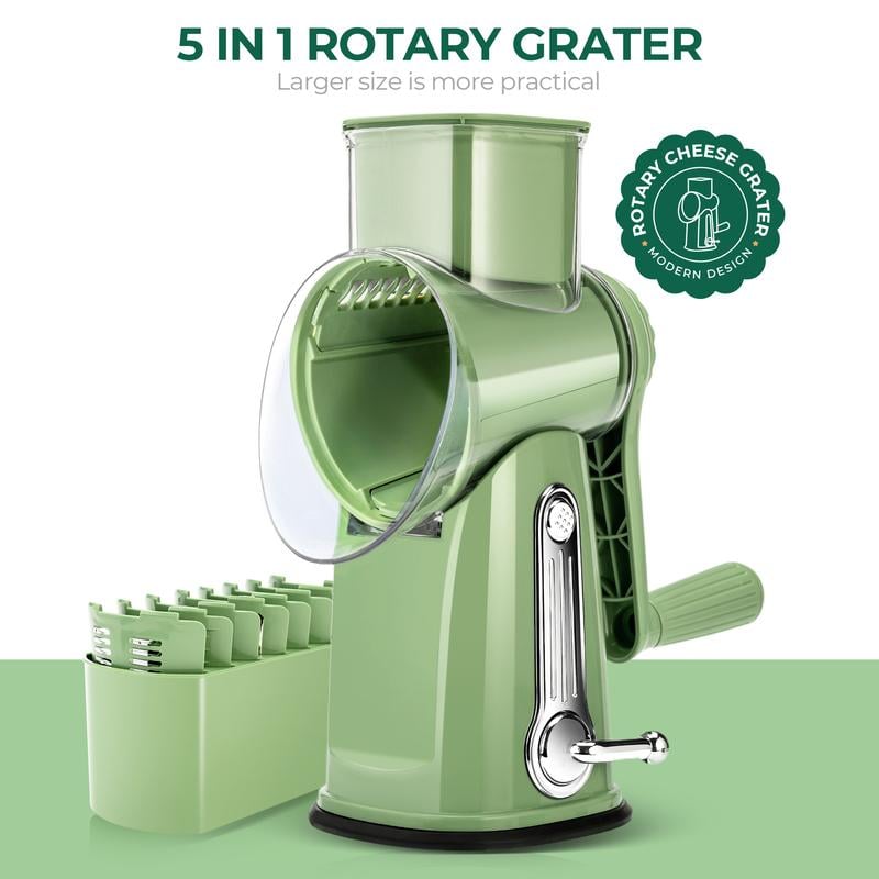 Moonval 5-in-1 Food Chopper, Multifunction Vegetable Cutter & Kitchen Slicer Set