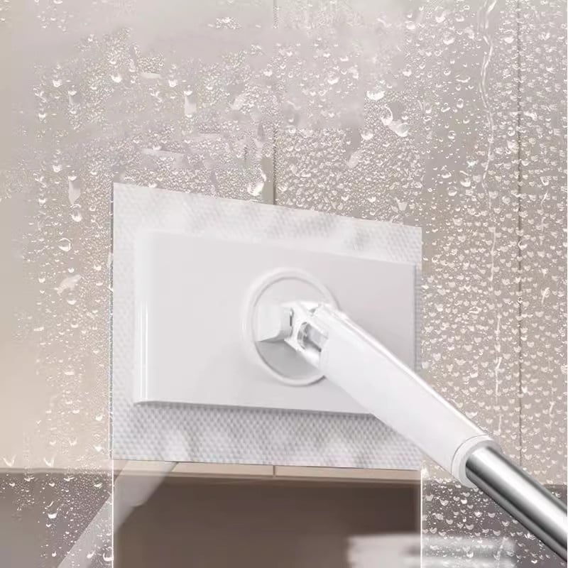 Moonval Mini Flat Mop, Foldable Microfiber Floor Cleaner with Washable Cleaning Cloths