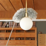 Moonval Microfiber Feather Duster, 100-Inch Extendable Pole with Bendable Head