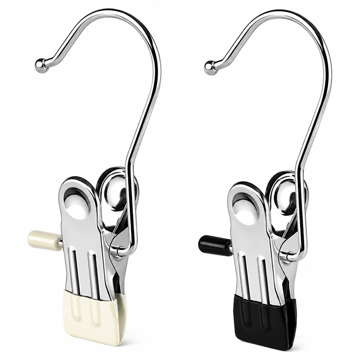 Moonval Clip Clothes Hangers, Space-Saving Adjustable Hangers for Pants, Skirts & Shorts