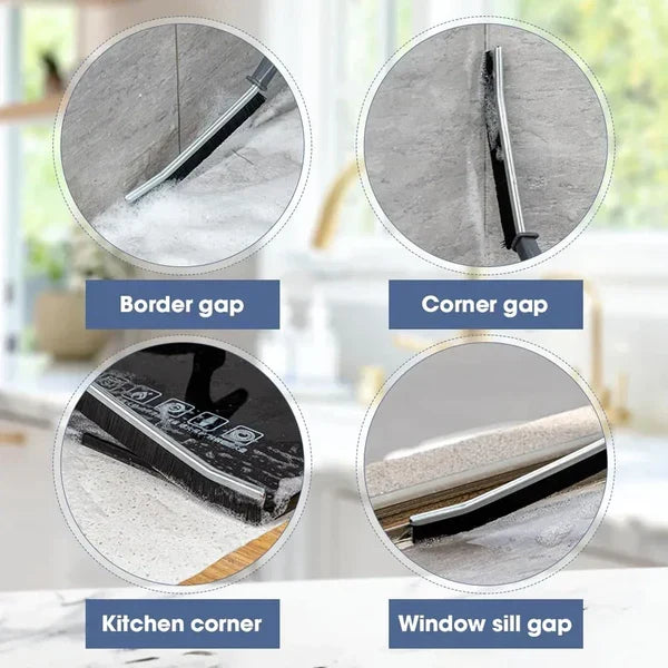 Moonval Hard-Bristle Gap Cleaning Brushes, Narrow Crevice Scrubbers with Hooks