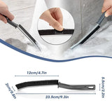 Moonval Hard-Bristle Gap Cleaning Brushes, Narrow Crevice Scrubbers with Hooks