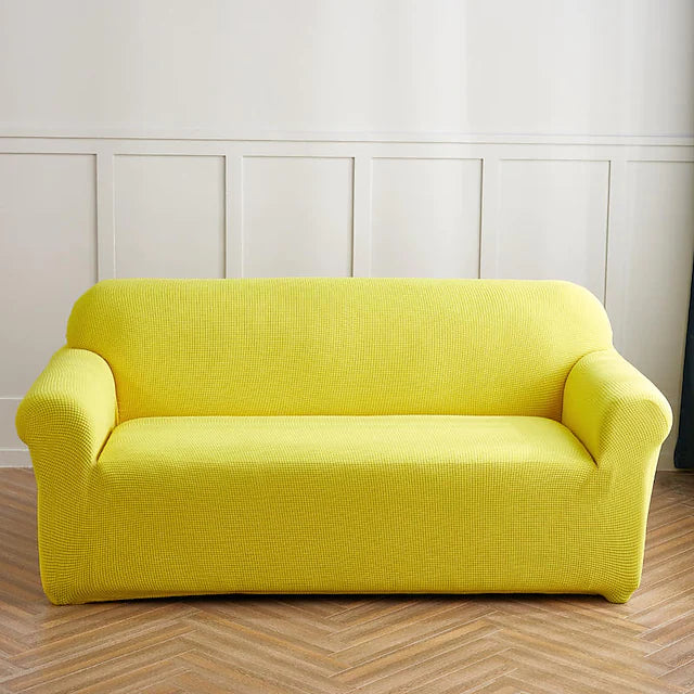 Moonval Waterproof Stretch Sofa Cover, Universal Textured Couch Protector, Cotton Blend