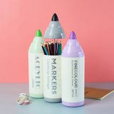 Moonval Marker Pen Holder, Creative Desktop Pencil Cup for Pens, Pencils & Office Supplies