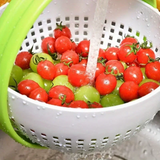 Moonval Salad Spinner, Manual Vegetable Washer & Dryer for Lettuce, Fruits & Fresh Produce
