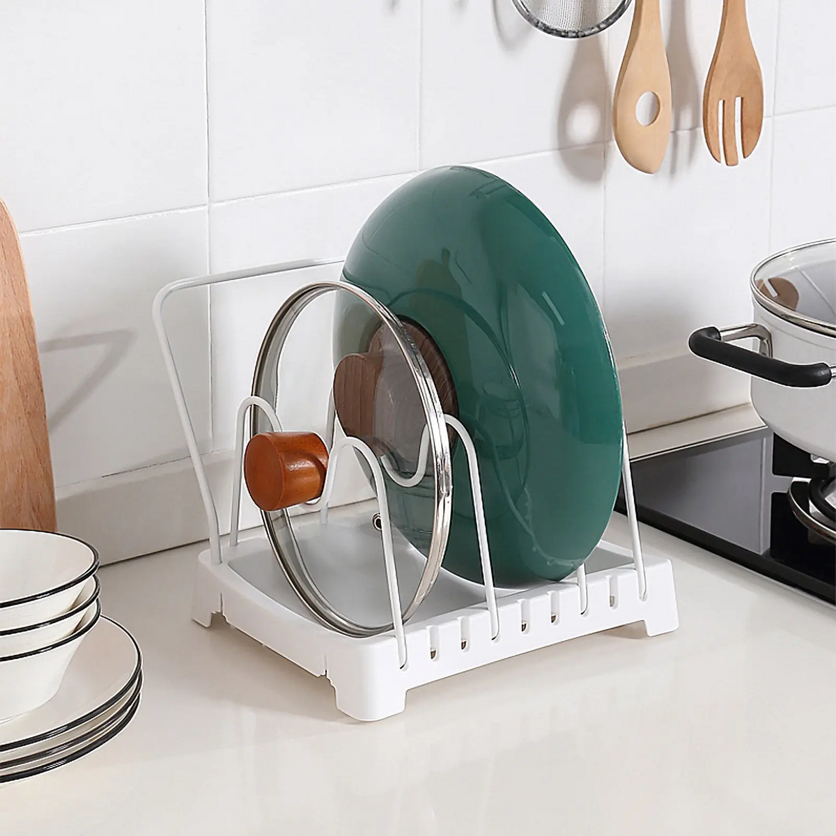 Soporte organizador para cocina