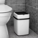 Moonval Smart Sensor Trash Can, Touchless Automatic Waste Bin for Kitchen, Bathroom & Office