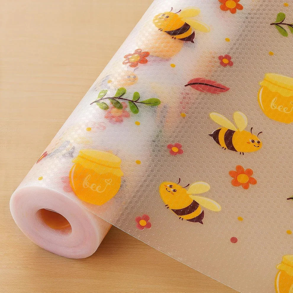 Moonval GripSafe Waterproof Shelf Liner, Non-Slip Drawer & Cabinet Mat, Cut-to-Fit Roll
