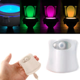 Moonval Motion Sensor Toilet Night Light Set of 2, 16-Color LED Bathroom Light