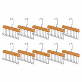 Moonval 8-Hook Clothes Hanger, Space-Saving Multi-Hook Closet Organizer for Shirts & Jackets