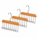 Moonval 8-Hook Clothes Hanger, Space-Saving Multi-Hook Closet Organizer for Shirts & Jackets