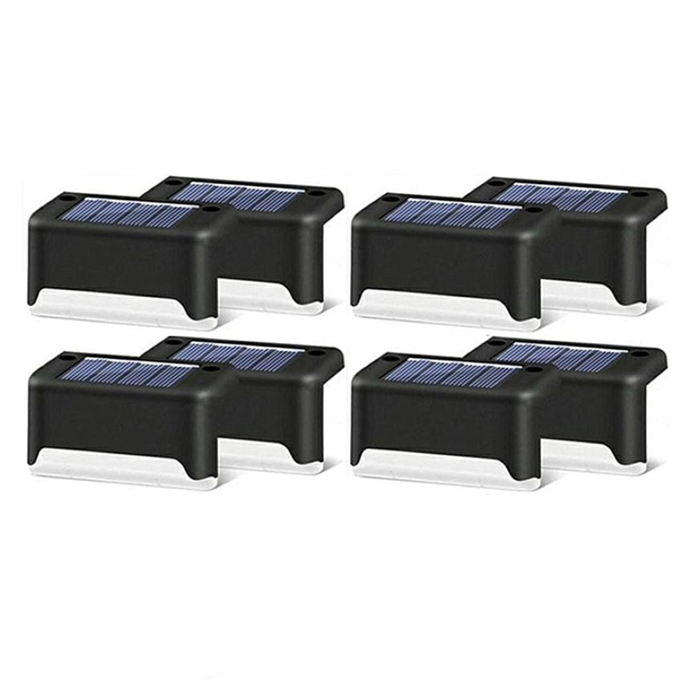 Moonval Solar Step Lights, 4-Pack Waterproof LED Outdoor Deck & Stair Lights for Garden