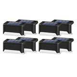 Moonval Solar Step Lights, 4-Pack Waterproof LED Outdoor Deck & Stair Lights for Garden