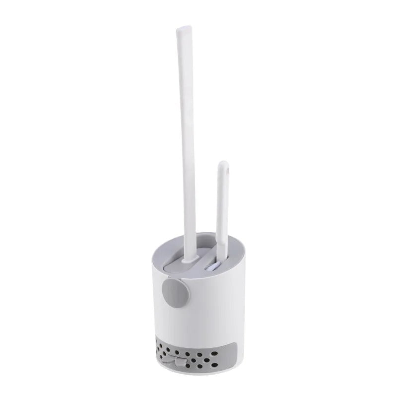Moonval Silicone Toilet Brush Set, 2-in-1 Wall-Mounted Toilet Brush with Quick-Dry Holder