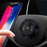 Moonval 360° Steering Wheel Phone Holder, Magnetic Car Mount for Safe Hands-Free Driving