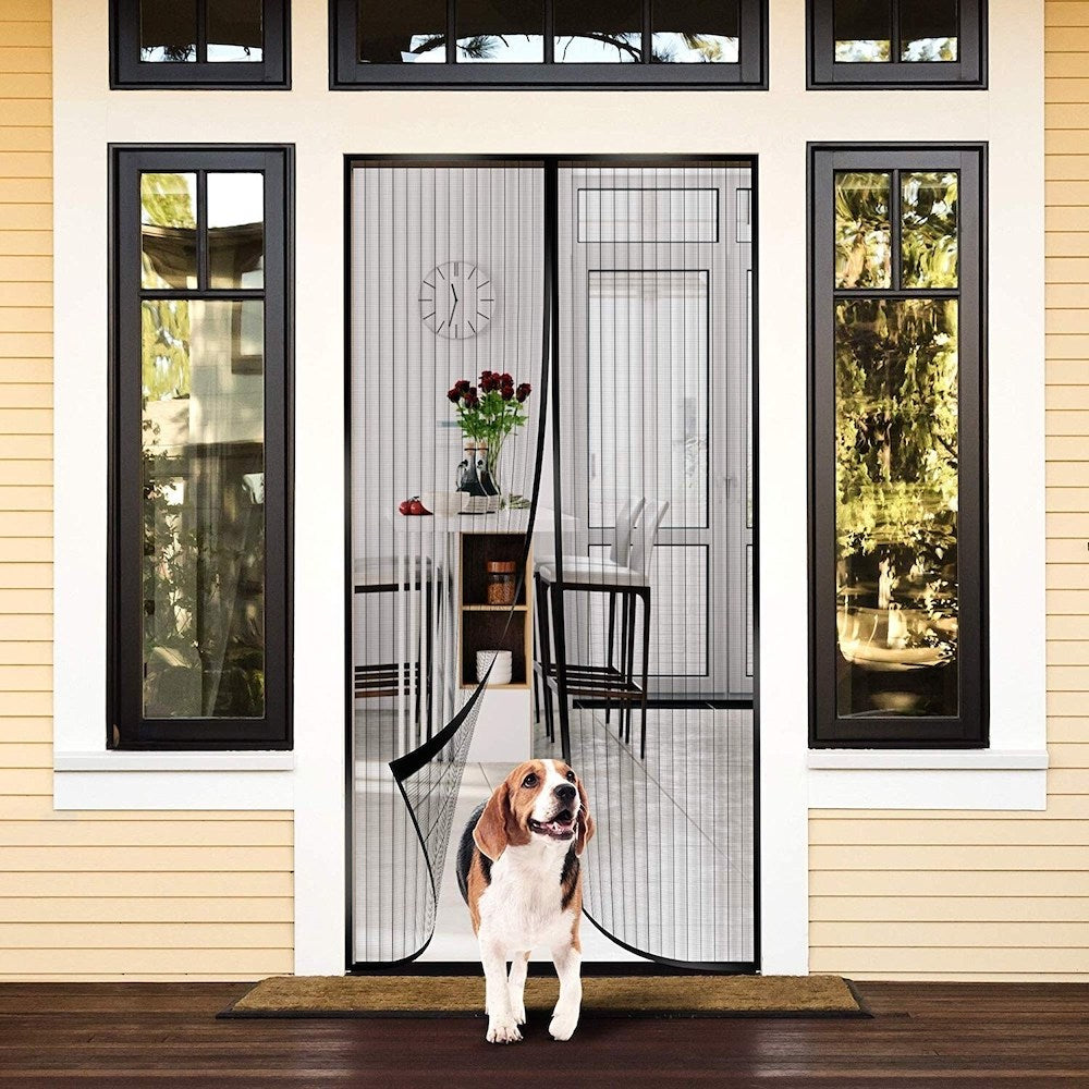 Moonval Magnetic Screen Door, Hands-Free Self-Closing Mesh Door Curtain for Patios & Entryways