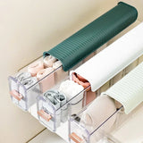 Moonval Wall-Mounted Underwear Storage Box, Self-Adhesive Organizer for Bras, Socks & Undergarments