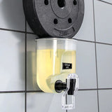 Moonval Wall-Mounted Oil Dispenser, Self-Adhesive Leakproof Oil Bottle for Kitchen Cooking & Seasoning