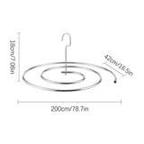 Moonval Spiral Bedding Hanger, Space-Saving Closet Organizer for Blankets, Quilts & Comforters