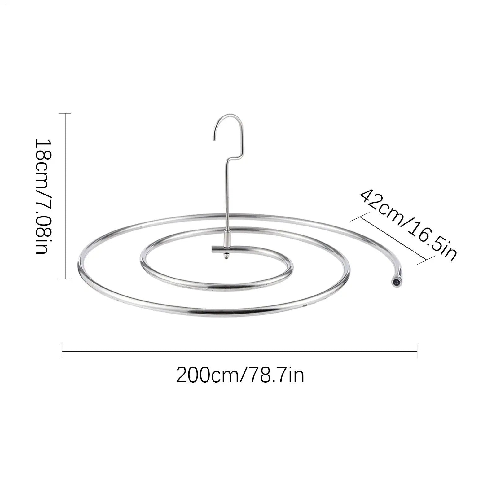 Moonval Spiral Bedding Hanger, Space-Saving Closet Organizer for Blankets, Quilts & Comforters