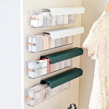 Moonval Wall-Mounted Underwear Storage Box, Self-Adhesive Organizer for Bras, Socks & Undergarments