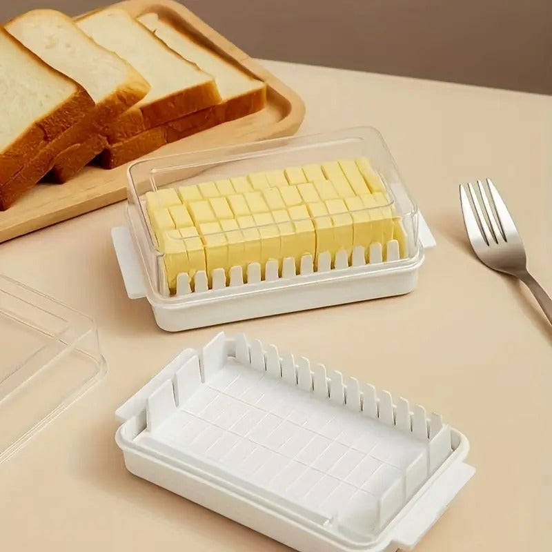 Moonval Butter Cutter, Stainless Steel Butter Slicer for Even Portions & Easy Serving