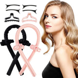 Moonval Heatless Hair Curling Set, 3-Pack Satin Overnight Hair Curler Kit for Natural Waves