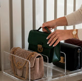 Moonval Handbag Organizer Dividers, Adjustable Closet Shelf Separators for Purses & Bags