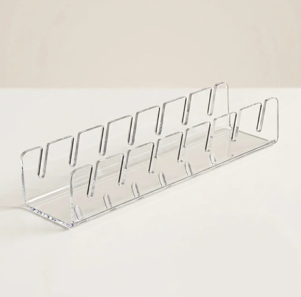 Moonval Acrylic Baseball Cap Organizer, Clear Stackable Hat Storage Display Box