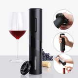 Moonval Electric Wine Opener, Rechargeable Automatic Corkscrew Set with Foil Cutter