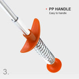 Moonval Flexible Drain Cleaning Tool, Stainless Steel Sink Clog Remover with Grabber Claw