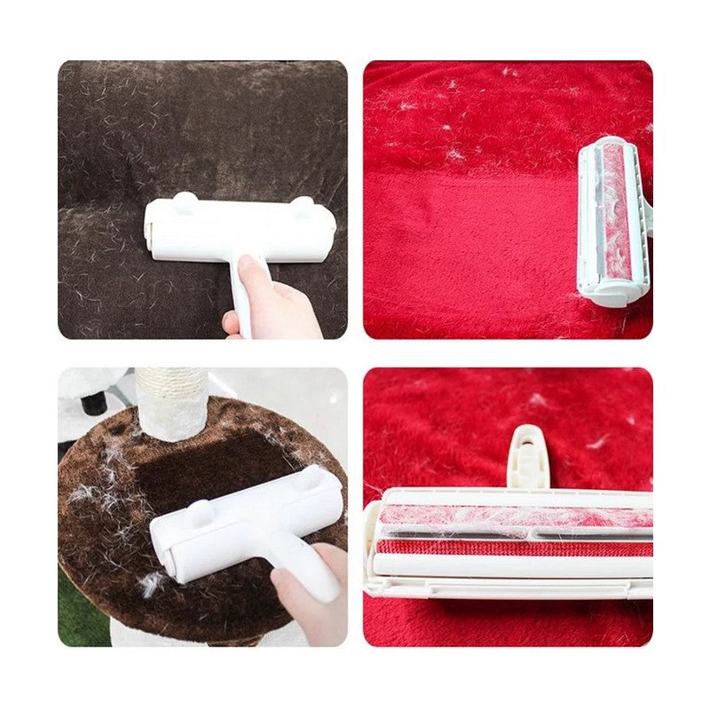 Moonval Pet Hair Remover Roller, Reusable Lint Brush for Furniture, Carpets & Pet Hair
