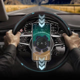 Moonval 360° Steering Wheel Phone Holder, Magnetic Car Mount for Safe Hands-Free Driving